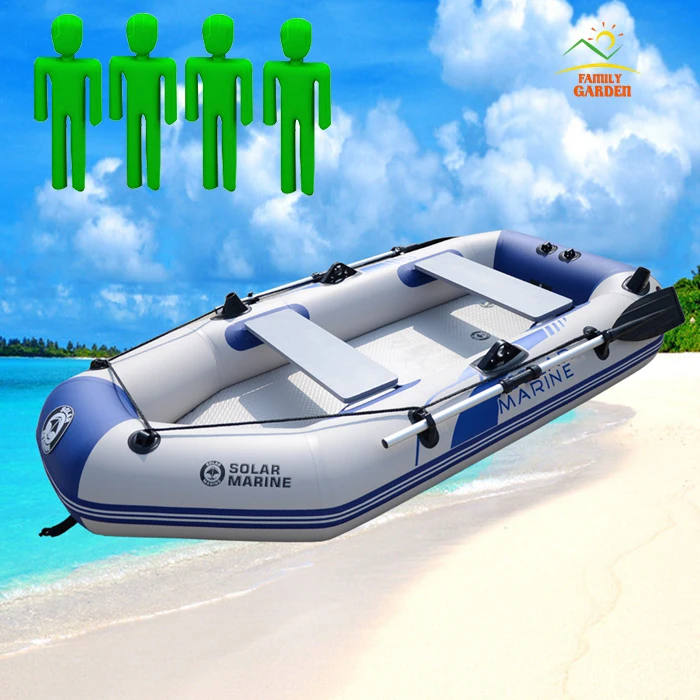 

2.6M Four Person Air Deck Floor High Pressure Drop Stitch Mattress Inflatable Kayak Boat Fishing Raft With Multi Air Chambers