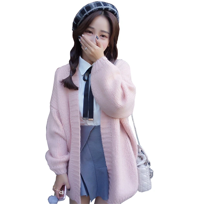 

Spring Autumn High Quality Women Cashmere Cardigan Casual Poncho Loose Coat Female Long Sleeve Open Stitch Knitted Sweaters Q11