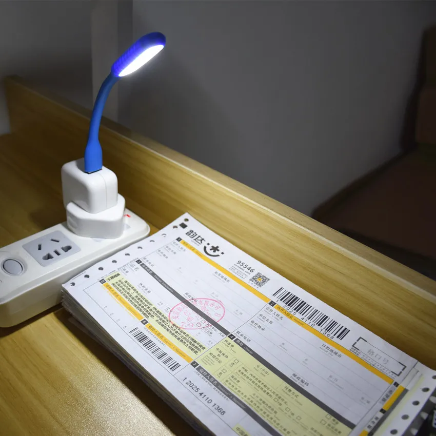 USB Мощность банк светодиодный Ночной светильник мини ноутбук LED Настольная лампа
