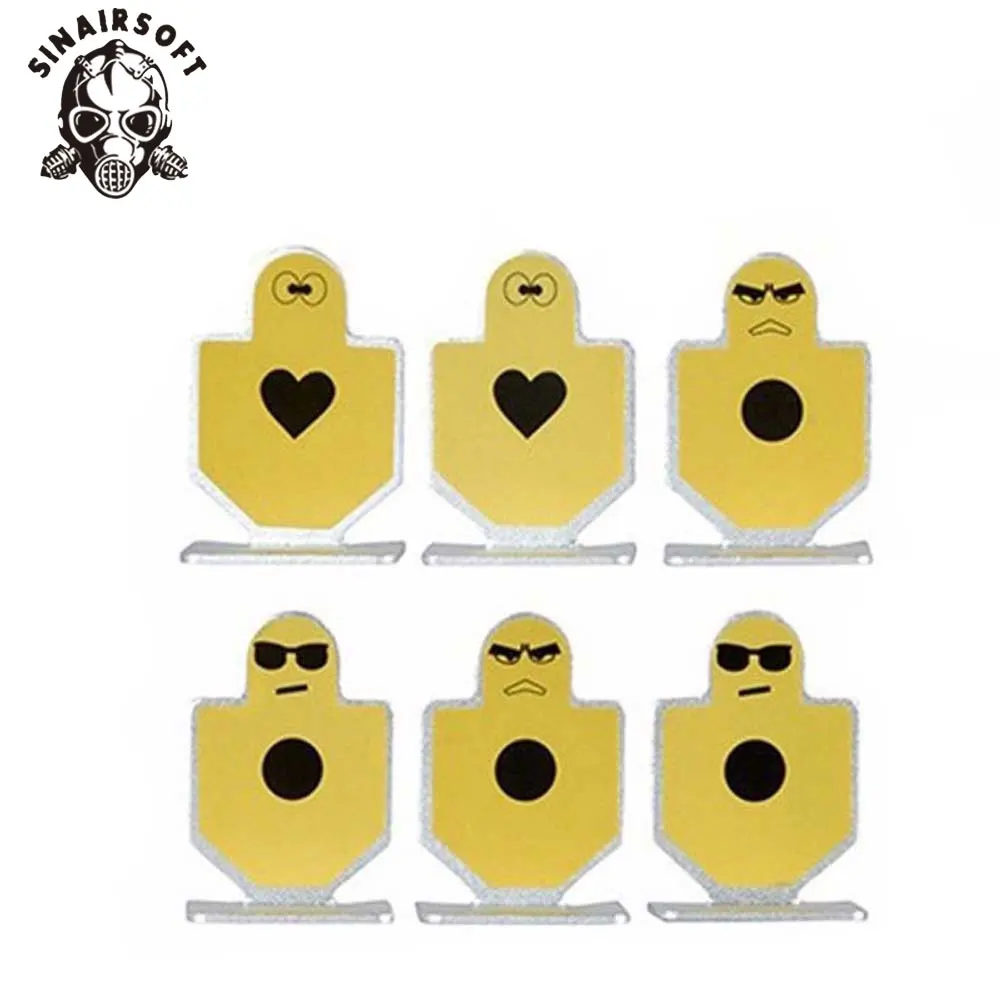 

SINAIRSOF 6pcs / ELEMENT Aluminum Target AEG BB Military Hunting Accessories EX118