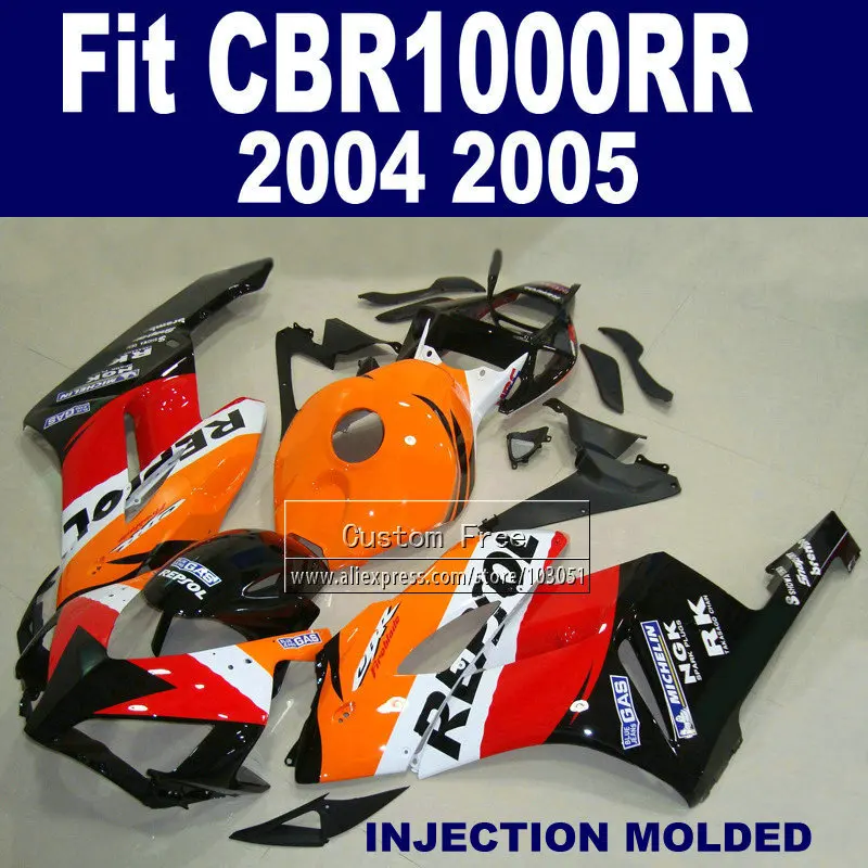 Обтекатели из АБС пластика для Honda repsol CBR1000RR 2004 2005 CBR 1000 RR 04 05 1000RR комплекты