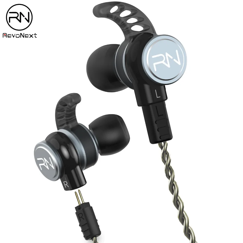 Hybrid In Ear наушники Revonext RX6 1DD + 1BA HIFI Bass DJ Monito для бега спортивные гарнитура вкладыши