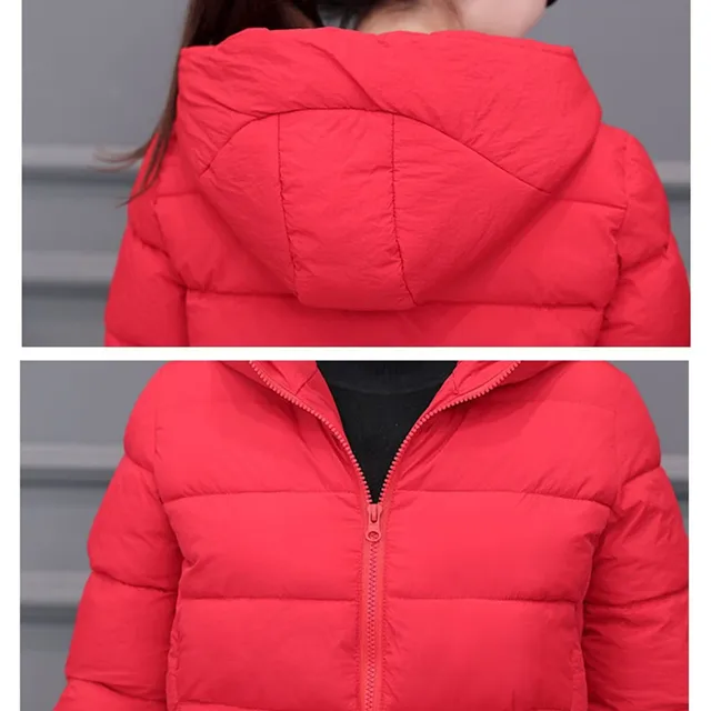2024 Winter New Women Light Down cotton Hooded Jacket Warm Loose Short Outerwear Casual Female Bread clothing Cotton Basic Coats