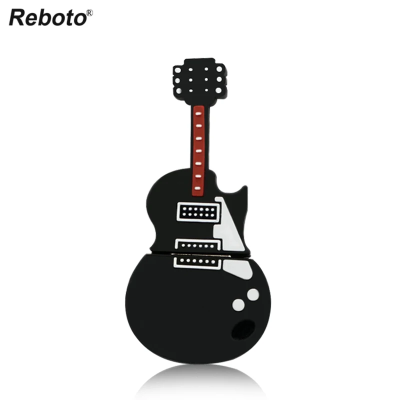 

Retobo Usb 2.0 Pendrives Personalizado 64GB Cartoon Black Guitar Pen Drive 4GB 8GB 16GB 32GB Pendrive Fashion Usb Flash Drive