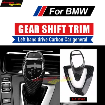 

B+C Style For BMW E81 E87 E82 E88 F20 Left hand drive Carbon car genneral Gear Shift Knob Cover trim 1-Series 118i 120i 125i 130