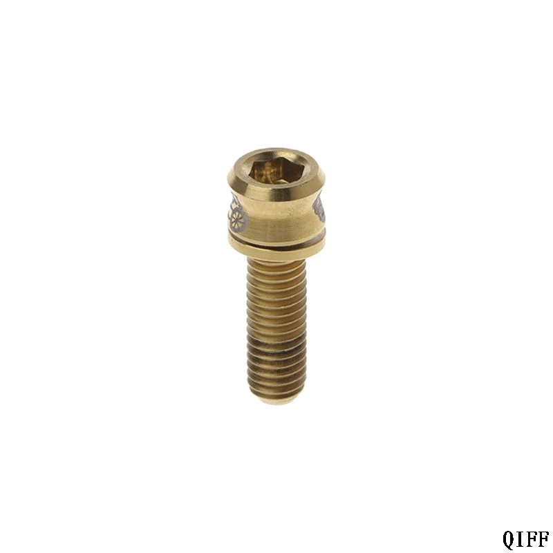 Дропшиппинг винт велосипедный M5x15mm стволовых перекладина руля части титанового сплава с прокладкой запасные аксессуары APR28