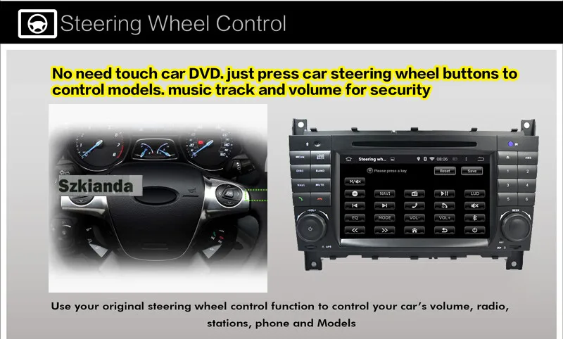 Best 2 DinAndroid 8.0 Car DVD Player for Mercedes-Benz W203 2004-2007 c200 C230 C240 C320 C350 CLK 2005 GPS Navigation Radio WiFi 4G 12