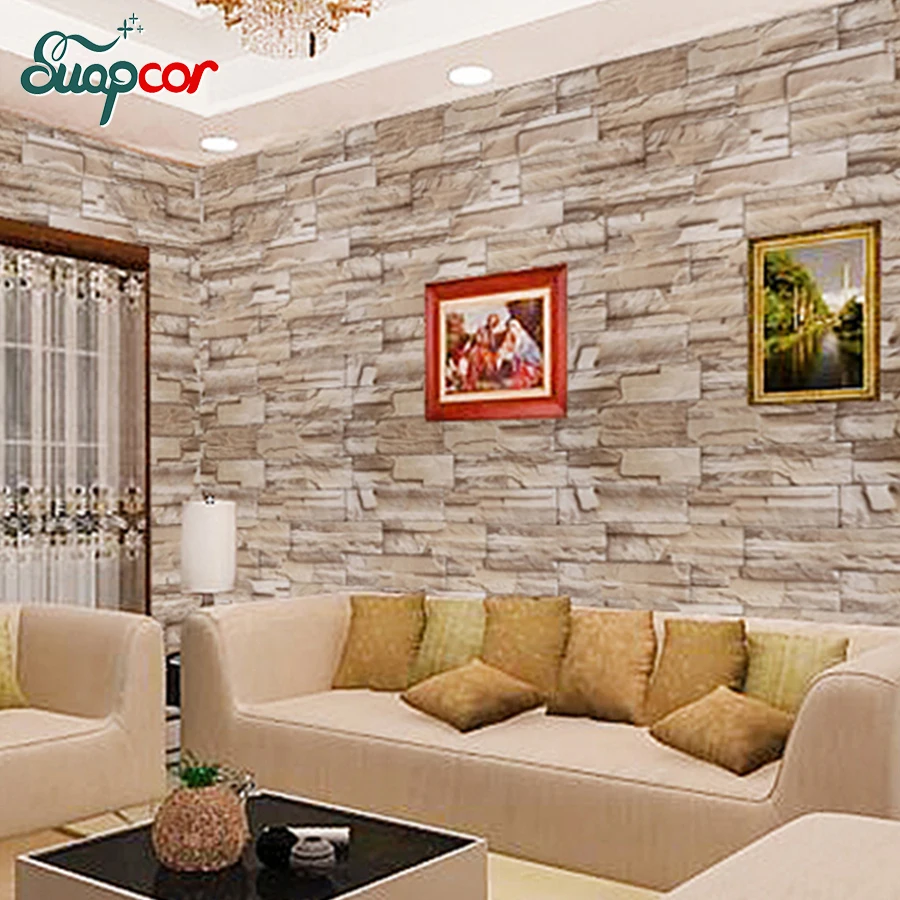 

0.6*3m Brick Vinyl Self Adhesive Wallpaper Roll Waterproof PVC Decorative Film for Home Kitchen Bar Coffee House Wall Stickers