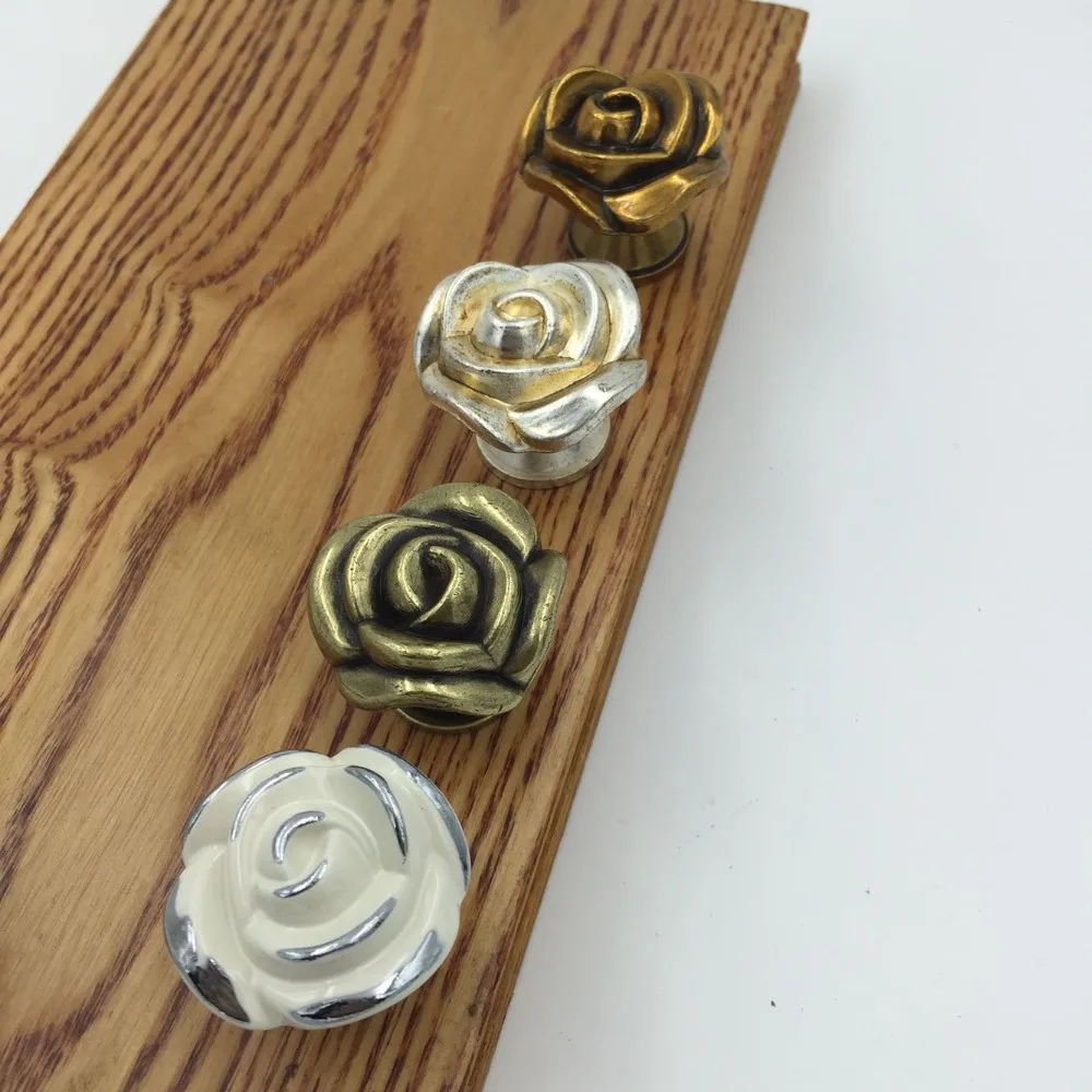 8 шт. ручка для мебели в форме розы|drawer knobs|furniture handleknobs furniture |