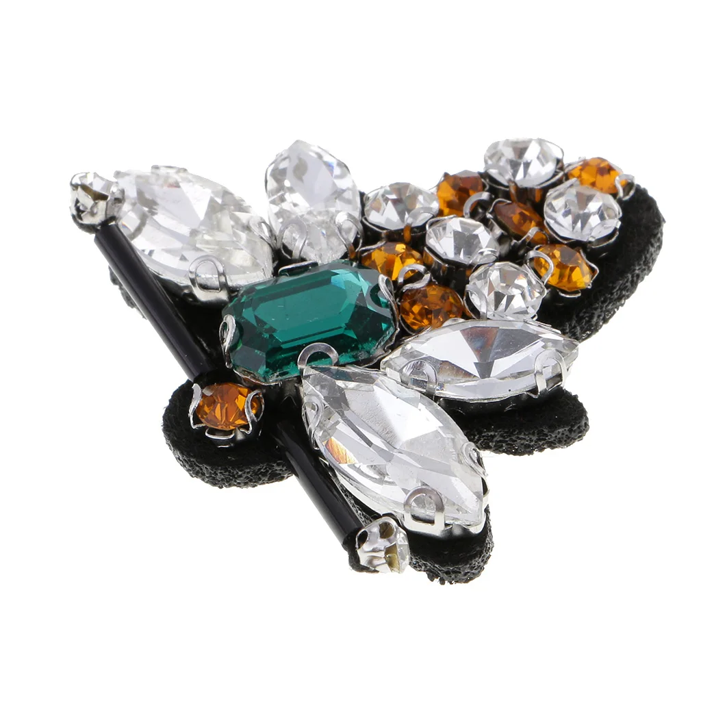 New Hot 3D Bee Rhinestone Applique Beads Patch Sewing DIY Craft Scrapbooking Embellishment Sewing Bag Garment Xmas Gift Decor