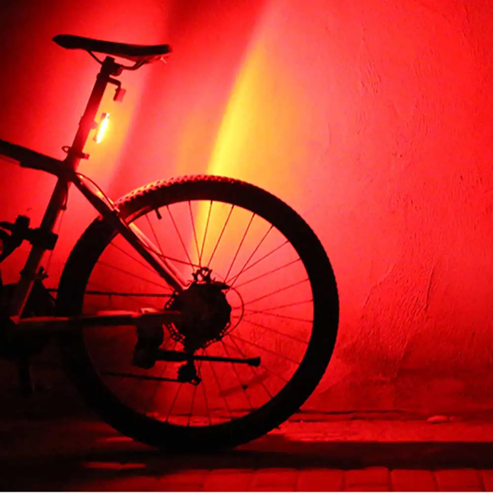 USB Перезаряжаемый светодиодный COB велосипед Велоспорт передний свет велосипед аксессуары 100 люмен задний свет Прокат лампа