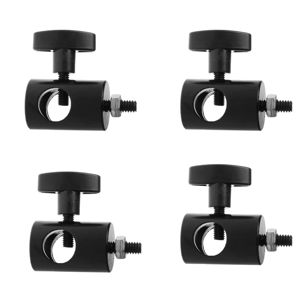 4Pack Rapid Adapter Convert 5/8 Inch Stud To 17MM Long 1/4 Inch Thread, Multi Functional Mount Bracket Adapter, Photo Studio