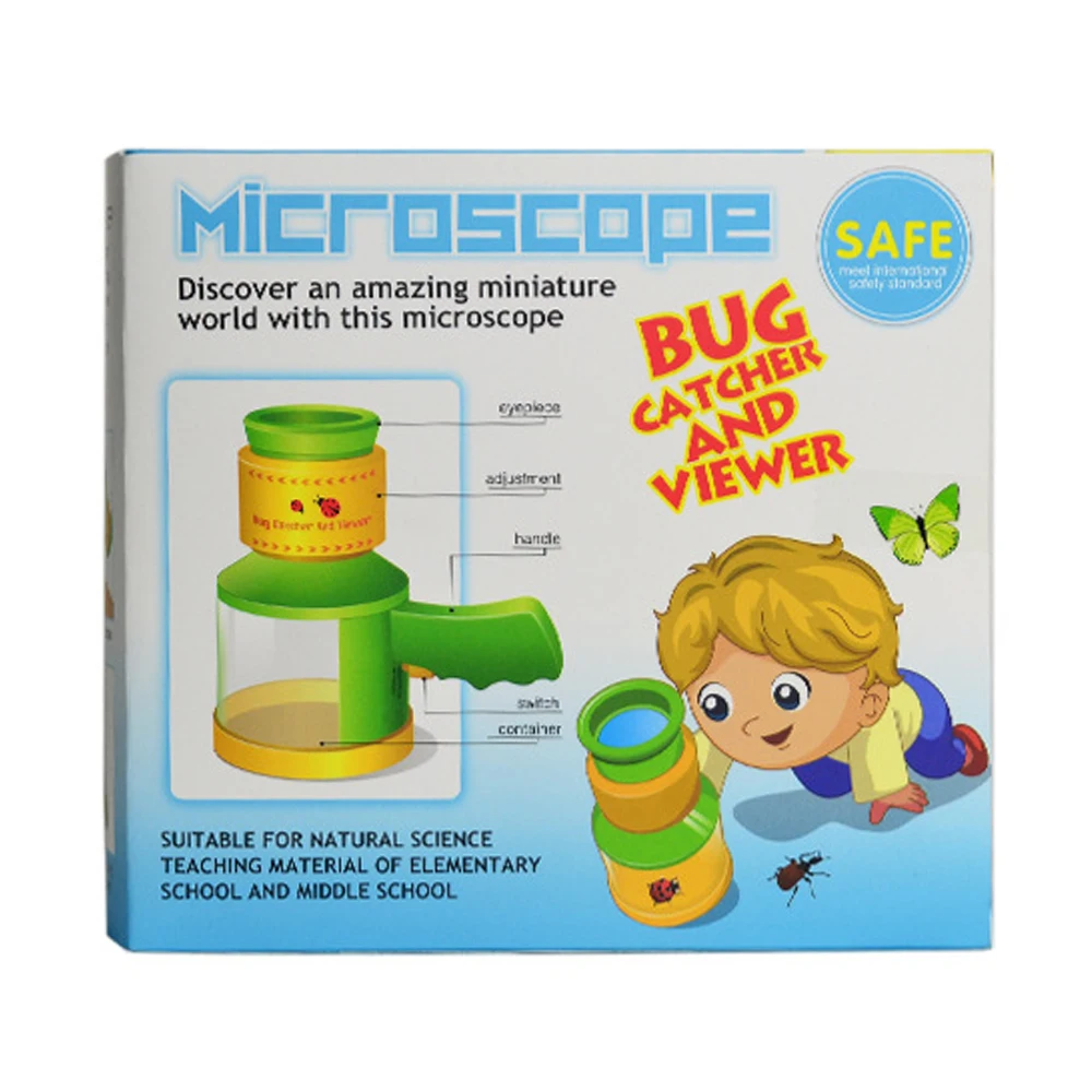 

Insect Viewer Box Acrylic Bug Catcher Magnifier Microscope Box Science Toy earning Education Learning Machines for Kid Children