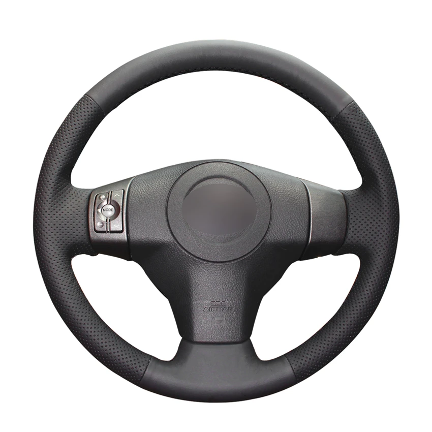 

Hand-stitched DIY Black PU Artificial Leather Car Steering Wheel Cover for Toyota Yaris Vios RAV4 2006-2009 Scion XB 2008