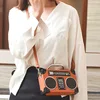 Retro radio box style pu leather ladies handbag shoulder bag chain purse women's crossbody messenger bag flap ► Photo 2/5