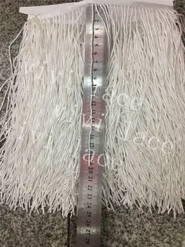 

5 yards/bag f032# ivory offwhite color beads tassel fringe 20 cm width for decoration dress/fashion designer,