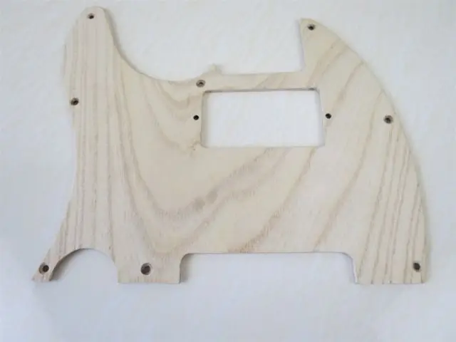 

1Pcs hand-made left Solid Ailanthus wood Telecaster Guitar Tele Pickguard #3085