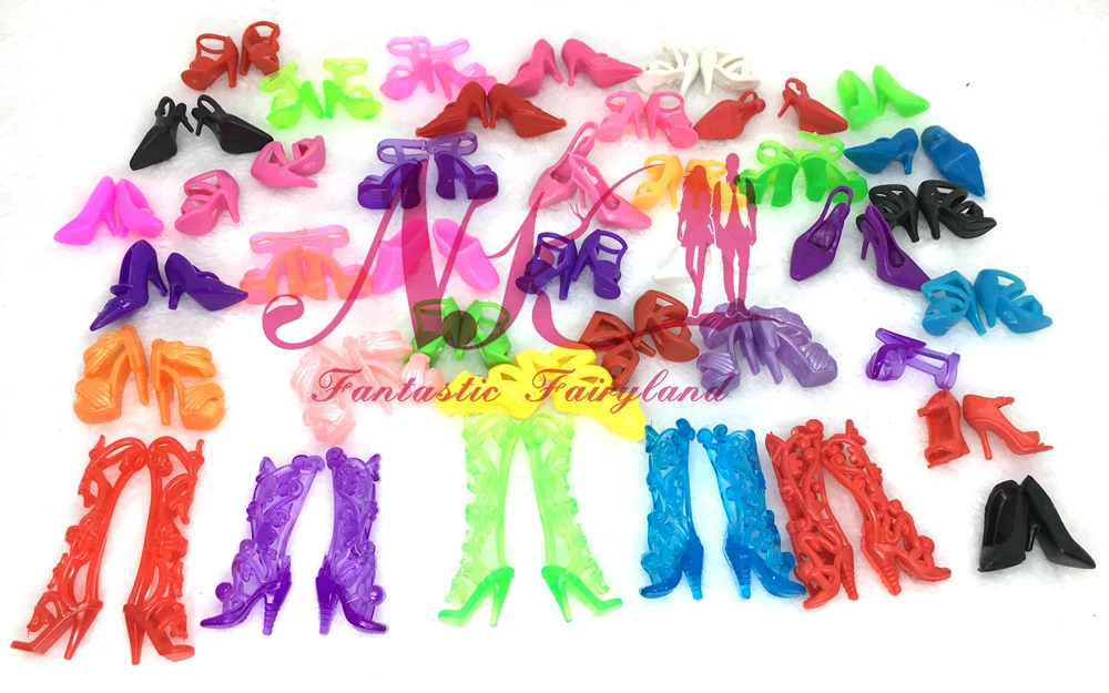 NK 40 пар 80 шт кукольные туфли модные милые красочные разнообразные туфли для куклы Барби с различными стилями детские игрушки