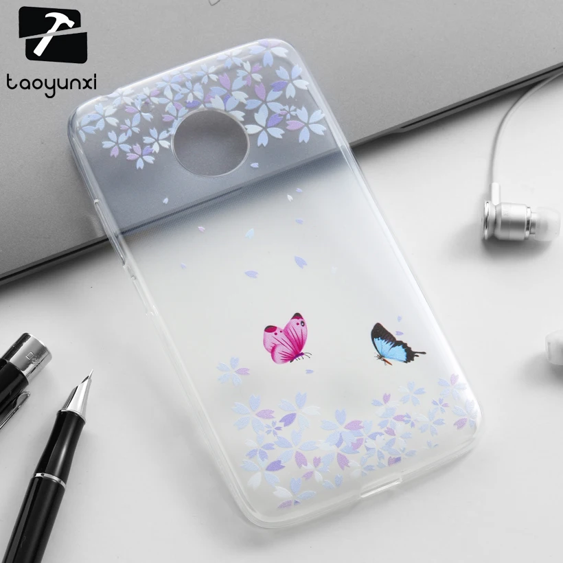 

TAOYUNXI Cases For Motorola Moto G5 Plus G6 PLUS G4 Plus 2016 MOTO Z Droid MOTO X 2016 Soft Case Painted Back Covers Skins