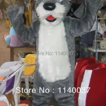 Маскоты серая собака Маскоты костюм для взрослых Размеры собака животных мультфильм Маскоты te наряд Рождество Хэллоуин Необычные платья Костюм