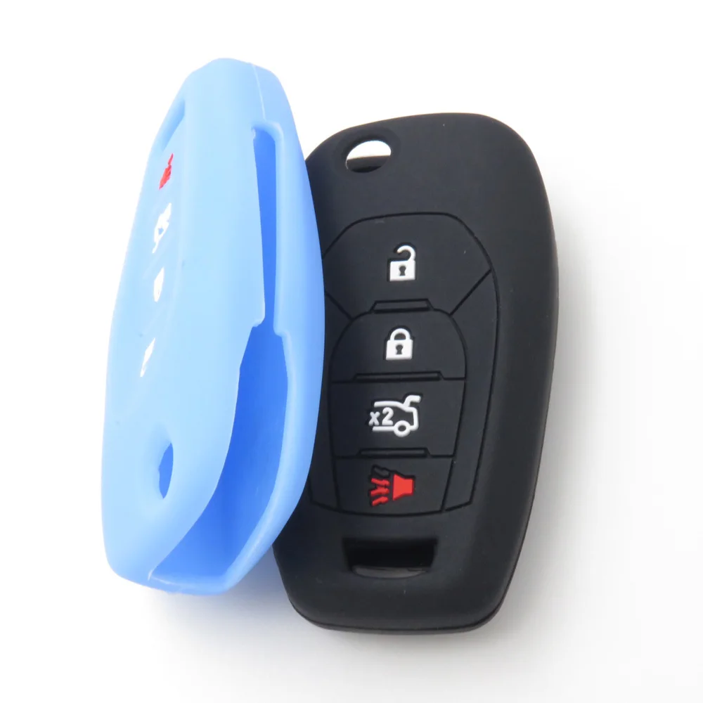 chevrolet 4buttons silicone key cover case 07