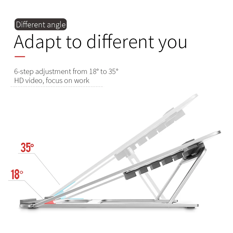 Aluminum Laptop Stand Tablet Stand Universal for Apple MacBook Air Pro 11-15 inches Folding Adjustable Office Notebook Silver Aluminum Laptop Stand Tablet Stand Universal for Apple MacBook Air Pro 11-15 inches Folding Adjustable Office Notebook Silver