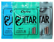 Hexagonal carbon steel electric guitar strings set,RX15(009-042)speed solo,RX19(011-050)heavy rock,RX17(010-046)mezzo(3 options)