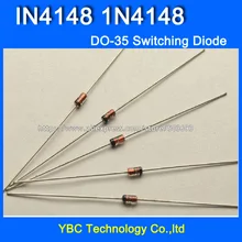 500 шт./лот DIP 1N4148 IN4148 DO-35 диоды переключательный диод
