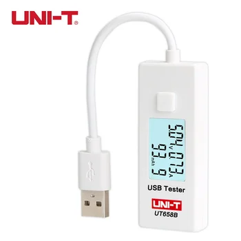 

UNI T UT658B USB Tester Phone Computer Charging Voltage Current Energy Monitor LCD Backlight