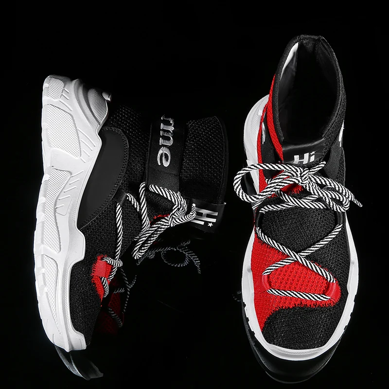 

CROCODILE Triple-S City Sock High Top Running Shoes Unisex Outdoor Black Red New Colorways Of Speed Trainer for Women and Men