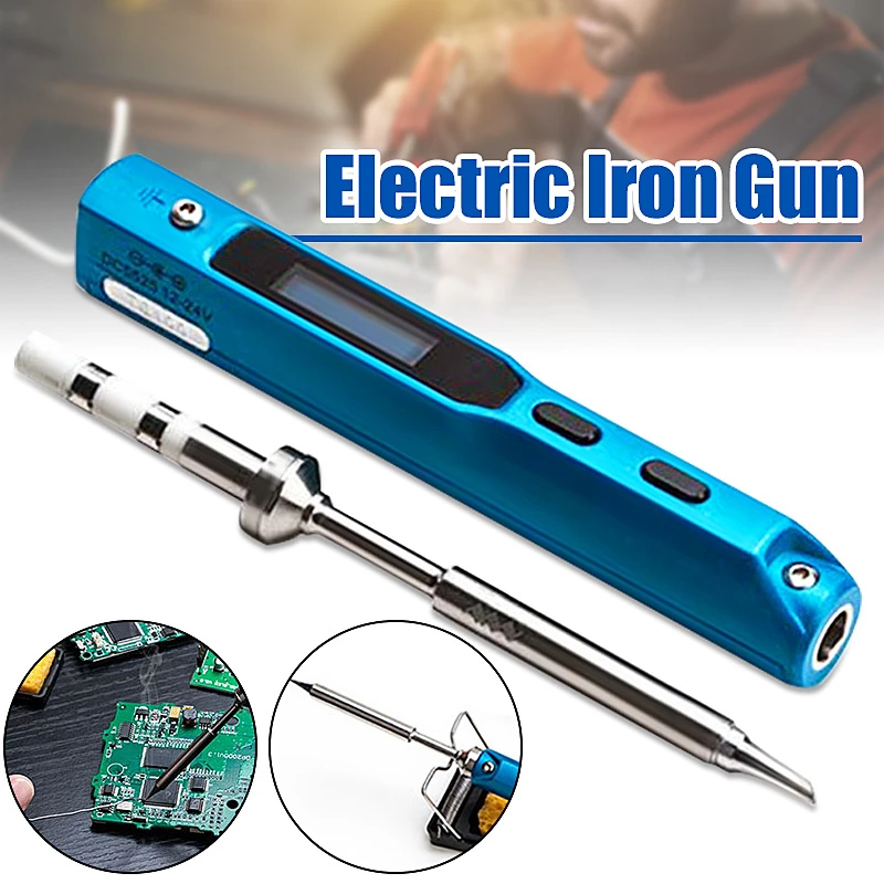

Portable 65W Programmable TS100 Electric Soldering Iron Digital LCD Easy-dismount Design Space Saving With Russian Manual