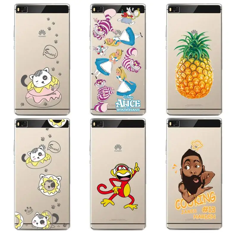 Princess Soft Clear TPU Phone Case For huawei P10plus P8 P9lite honor 3c 4c 6a 7 8 9 5c Monkey Printed Shell Cover Free Shipping | Мобильные