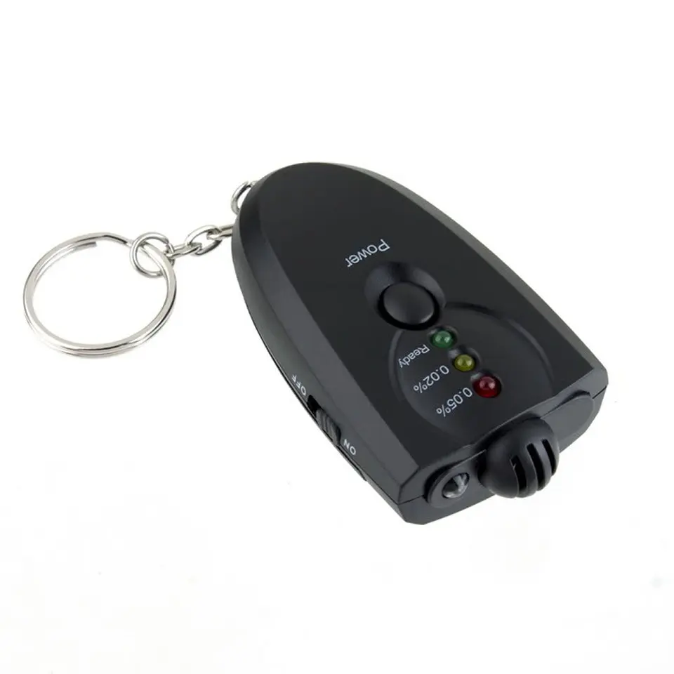New Professional Styling Portable Keychain Design LED Alcohol Breath Tester Breathalyzer Alcohol Analyzer Diagnostic Tool Hot