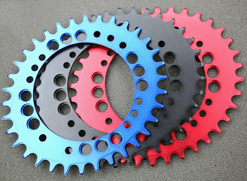 

1pc Fouriers CNC bike bicycle Single Chain Ring 34T 36T Chainrings P.C.D 104 For S h i m a n o Oval Shape Narrow Wide Tooth