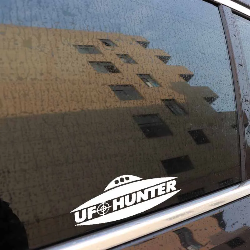 YJZT 13 9 см * 5 2 UFO HUNTER виниловые наклейки в виде Фотообоев c переводными картинками