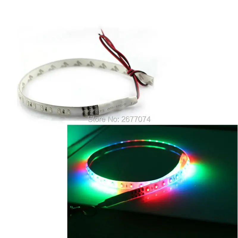 3 Вт DC12V белый 30 см рыцарь Райдер огни автоматический режим 3528 32SMD RGB светодиодные лампы 3 Вт led 10 шт. JTCL084-ly