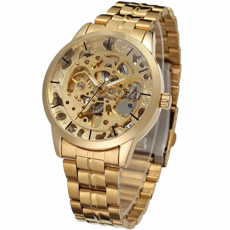 

Mens Automatic Mechanical Watches Top Brand Luxury Watches Men Steel Army Military Skeleton Watches Male Business Sapphire New