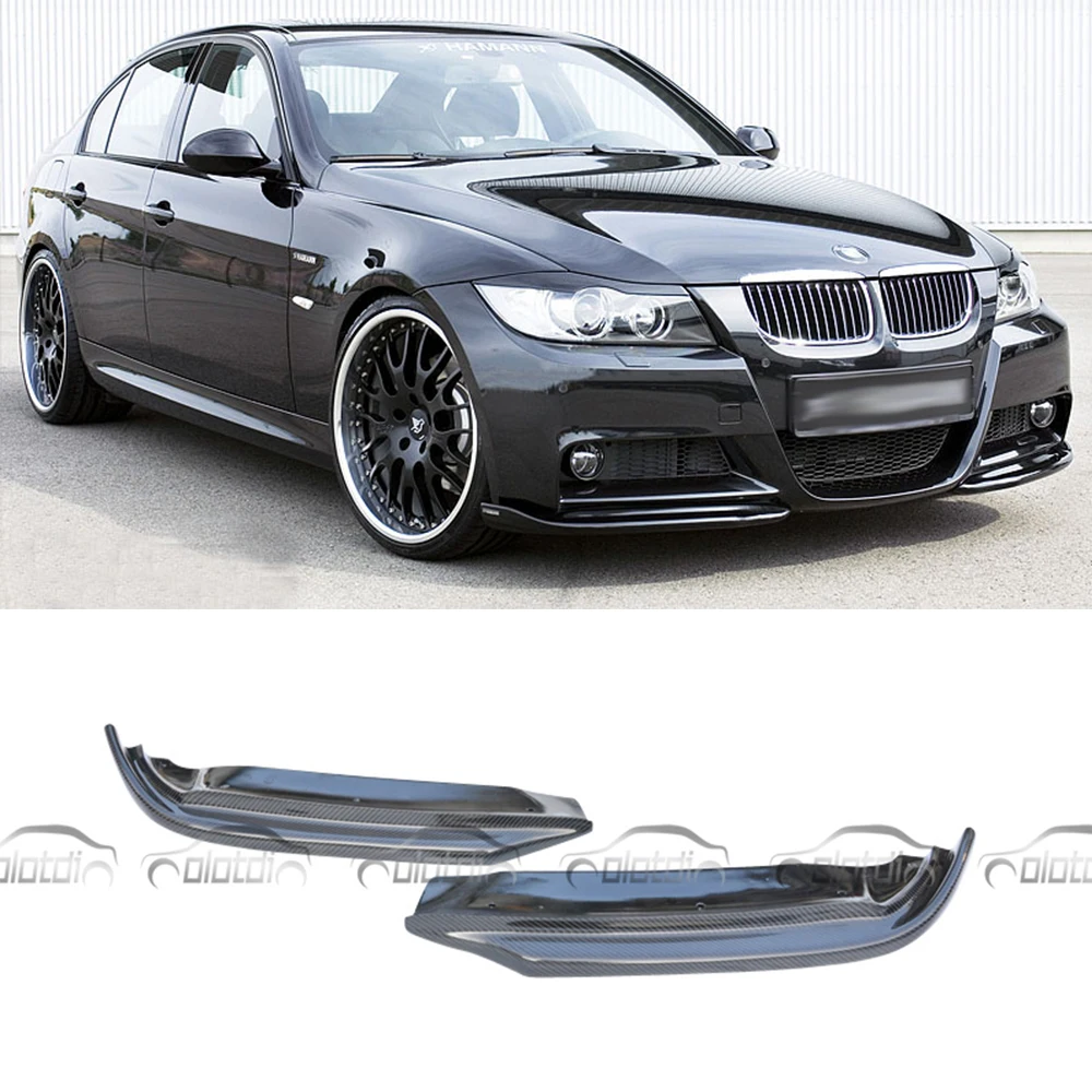 

Carbon Front Bumper Lip Pieces Splitter for HAMANN H Style Car Styling for BMW E90 2005-2008 M-TECH M Sport Package 2PCS/SET