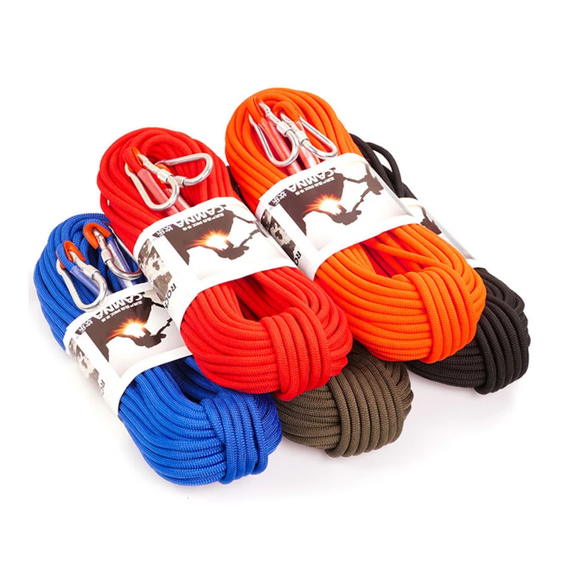 

P52 Outdoor climbing climbing 9.5mm safety rope/life saving/escape/floating auxiliary rope 10 meters Multi-color optional