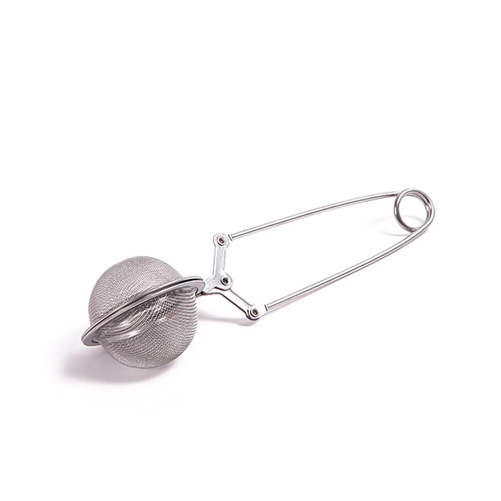 

Stainless Steel Spoon Tea Leaves Herb Multifunction Mesh Ball Infuser Filter Squeeze Strainer Silver Colorful