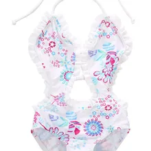 Раздельный купальник с цветочным рисунком для маленьких девочек; купальный костюм; летний кружевной лоскутный купальник с вырезами; Лидер продаж года
