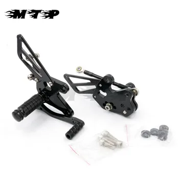 

Motorcycle black CNC Aluminium Adjustable Rider Rear Set Footrest Pegs For Kawasaki Ninja 250R EX250 2008-2013 foot pegs