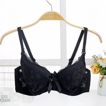 

Yasemeen Sexy Lace Brassiere Push Up Girl's Gather Bra Adjustable Bow Lace Underwear for Women Invisible Comfort Bras Sexy Lace