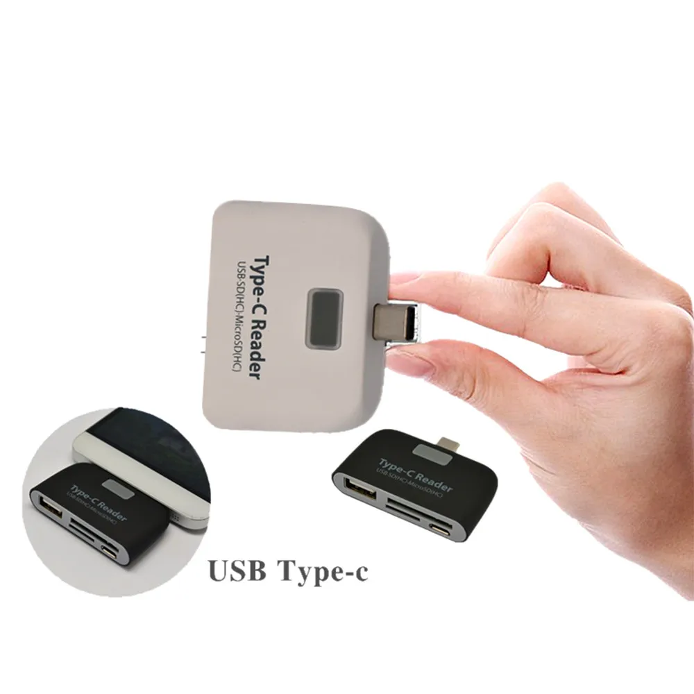 Смарт-кард-ридер адаптер Micro USB зарядка Dur-port высокое качество 4 в 1 OTG T SD для телефона texternal USB jack конвертер#5 ¥