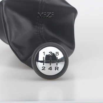 

Car Gear Stick Shift Lever Knob For Peugeot 206 306 307 308 3008 Leather 5 speed Manual For Citroen Saxo C2 C4 Picasso PU