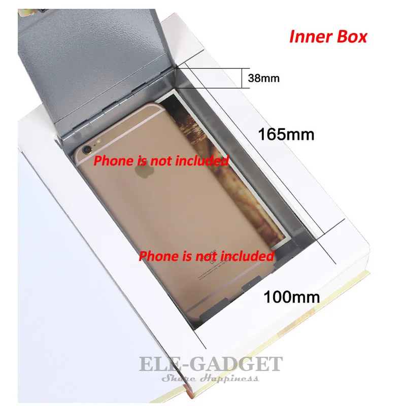 Pаспродажа Высокое качество секретная книга скрытый Сейф для безопасности деньги ювелирные изделия безопасный металлический замок с ключом Моделиро...