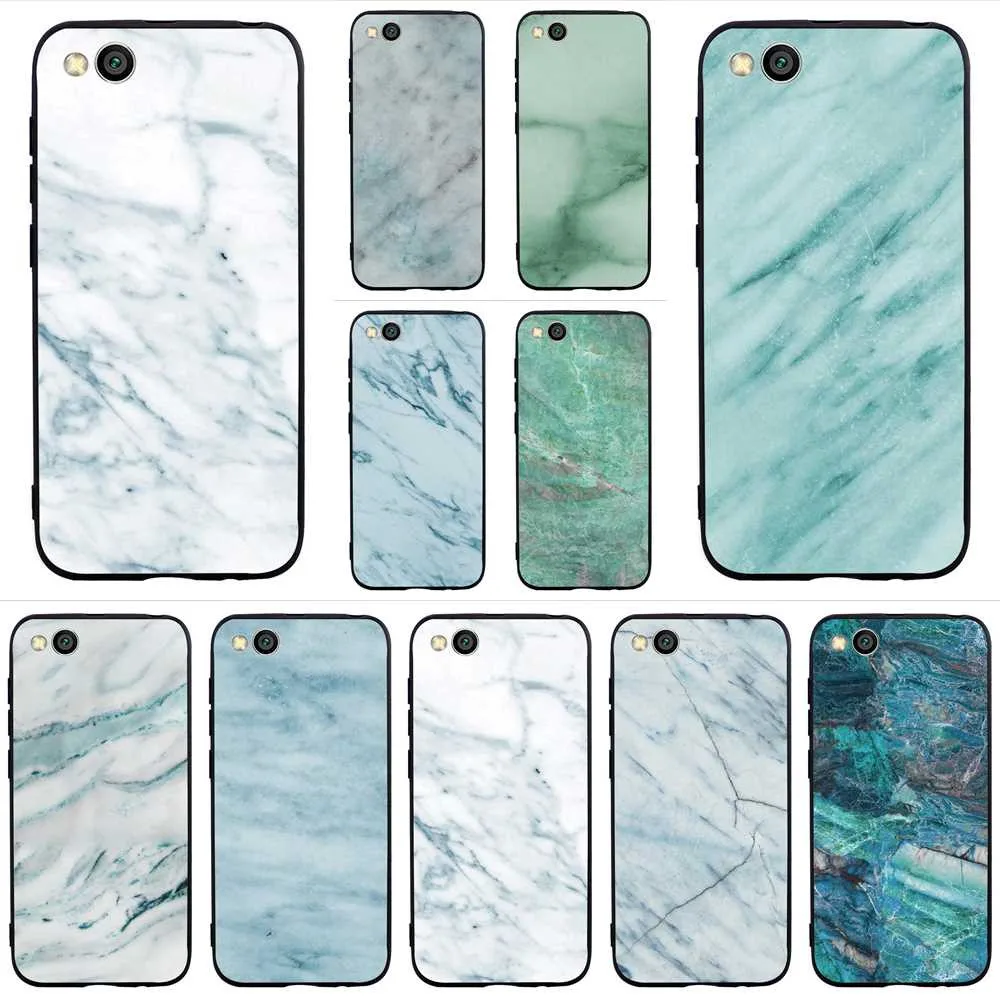

Shockproof Pure Marble Phone Case for Xiaomi Mi A1 Cover A2 Lite 6 8 F1 Covers A7