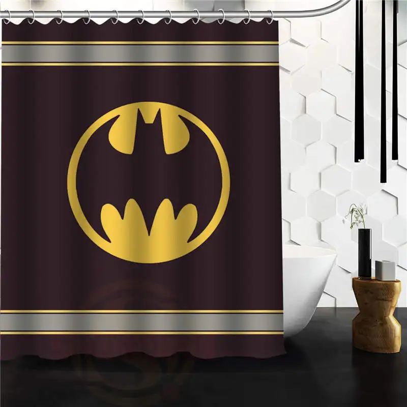 Горячая Пользовательские Бэтмен классический Домашний набор украшения ванной занавески для душа с высоким качеством печати 48x72 60x72 дюймов - Цвет: D34