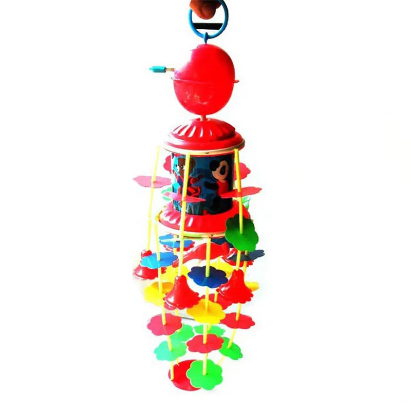 Fashion Wind Chimes Rotating Music Kids Toys Plastic Children Crib Bell