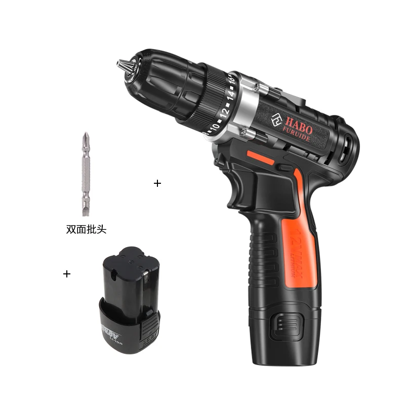 

16.8V Electric Drill Double Speed Lithium Battery Mini Cordless Drill Household Multi-function Electric Drill Power Tools